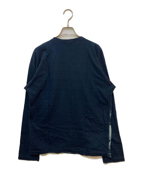 R BY 45rpm（アールバイフォーティファイブアールピーエム）R BY 45rpm (アールバイフォーティファイブアールピーエム) インディゴ染めカットソー インディゴ サイズ:4の古着・服飾アイテム