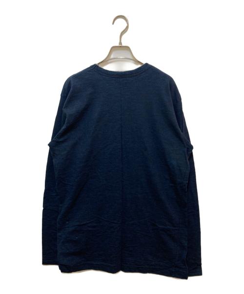 45rpm（45アールピーエム）45rpm (45アールピーエム) インディゴ染めカットソー インディゴ サイズ:4の古着・服飾アイテム