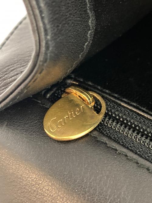 Cartier（カルティエ）Cartier (カルティエ) パンテールハンドバッグ ブラックの古着・服飾アイテム