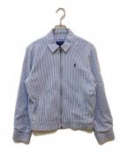 POLO RALPH LAURENポロ・ラルフローレン）の古着「シアサッカーストライプジャケット」｜ブルー