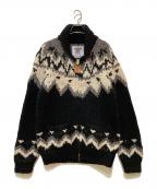 JEANASIS×KANATAジーナシス×カナタ）の古着「別注KANATAカウチンニット」｜ブラック