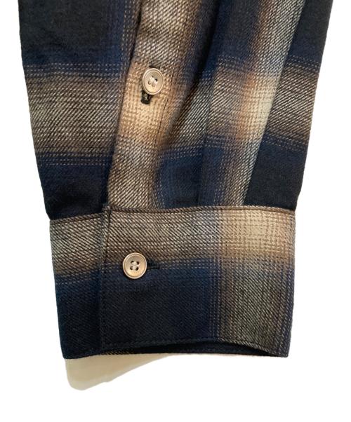 Spick and Span（スピック＆スパン）Spick and Span (スピックアンドスパン) オンブレーチェックルーズシャツ ブラック サイズ:FREEの古着・服飾アイテム