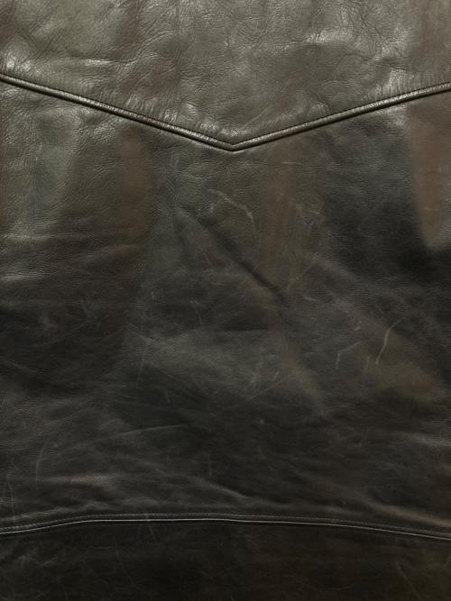 SAY! Standard And You（セイ スタンダードアンドユー）SAY! Standard And You (セイ スタンダードアンドユー) カウレザーダブルライダースジャケット ブラック サイズ:Mの古着・服飾アイテム