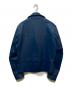 666 LEATHER WEAR (666レザーウェア) LJM-1 UK SIDEBELT RIDERS JACKET ネイビー サイズ:38：60000円
