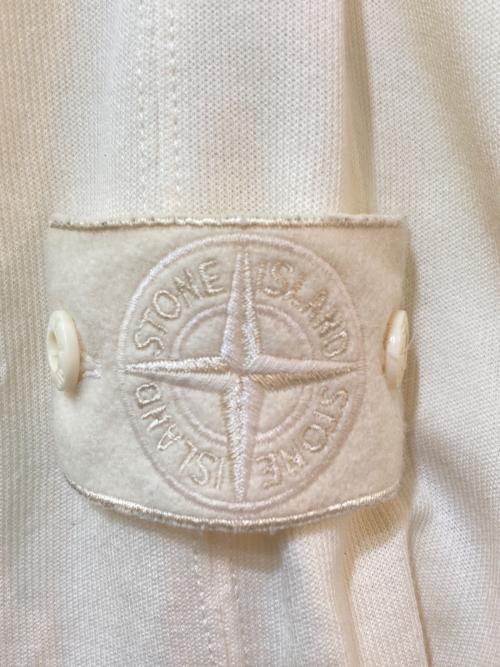 STONE ISLAND（ストーンアイランド）STONE ISLAND (ストーンアイランド) Polo Sweatshirt　8015655F3 アイボリー サイズ:Mの古着・服飾アイテム