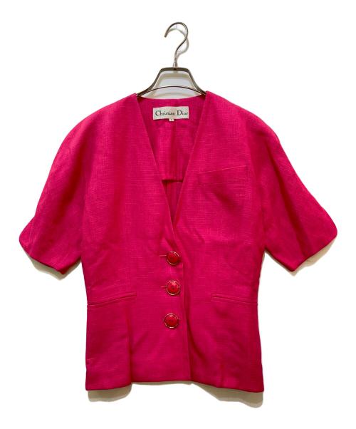 Christian Dior（クリスチャン ディオール）Christian Dior (クリスチャン ディオール) リネンセットアップ ショッキングピンク サイズ:Sの古着・服飾アイテム