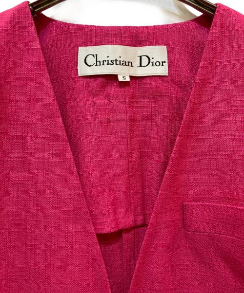 Christian Dior（クリスチャン ディオール）Christian Dior (クリスチャン ディオール) リネンセットアップ ショッキングピンク サイズ:Sの古着・服飾アイテム