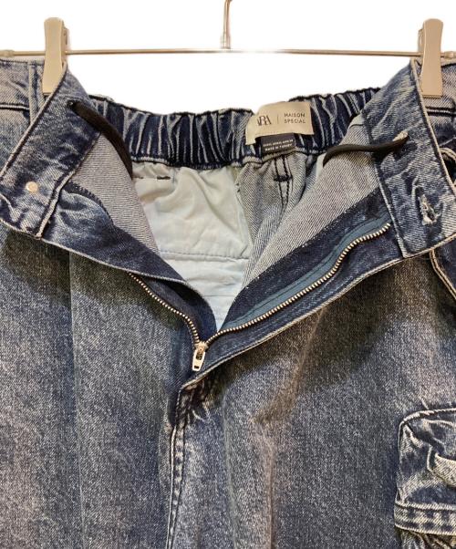ZARA（ザラ）ZARA (ザラ) MAISON SPECIAL (メゾンスペシャル) ユーティリティデニムパンツ インディゴ サイズ:XLの古着・服飾アイテム
