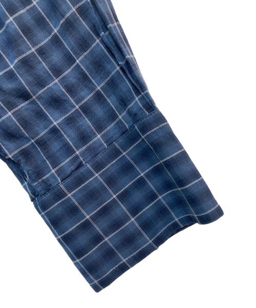 Spick and Span（スピックアンドスパン）Spick and Span (スピックアンドスパン) コットンボイルチェックシャツ　24050200311020 ネイビー サイズ:不明(実寸をご参照下さい)の古着・服飾アイテム