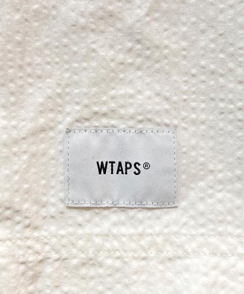 WTAPS（ダブルタップス）WTAPS (ダブルタップス) PARMER SS/SHIRT. COTTON.SEERSUCKER　201GWDT-SHM01 ホワイト サイズ:3の古着・服飾アイテム