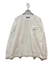 THE NORTHFACE PURPLELABEL（ザ・ノースフェイス パープルレーベル）の古着「7oz ロングスリーブ ポケットTシャツ　N25SI101」｜ホワイト