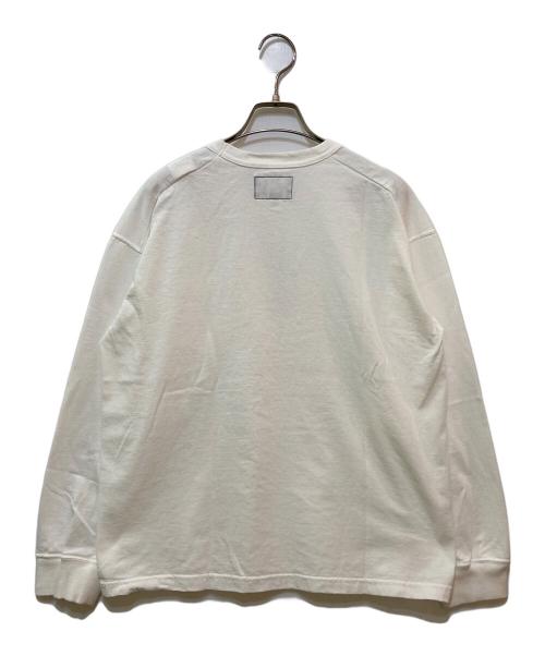 THE NORTHFACE PURPLELABEL（ザ・ノースフェイス パープルレーベル）THE NORTHFACE PURPLELABEL (ザ・ノースフェイス パープルレーベル) 7oz ロングスリーブ ポケットTシャツ　N25SI101 ホワイト サイズ:M 未使用品の古着・服飾アイテム