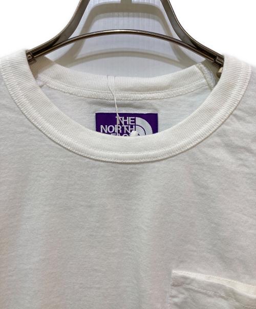 THE NORTHFACE PURPLELABEL（ザ・ノースフェイス パープルレーベル）THE NORTHFACE PURPLELABEL (ザ・ノースフェイス パープルレーベル) 7oz ロングスリーブ ポケットTシャツ　N25SI101 ホワイト サイズ:M 未使用品の古着・服飾アイテム