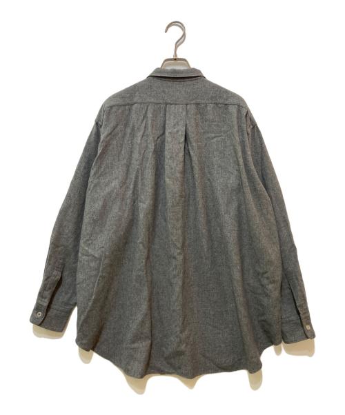 HOMME COMME des GARCONS（オム コムデギャルソン）HOMME COMME des GARCONS (オム コムデギャルソン) 80‘s ウール開襟シャツ グレー サイズ:不明(実寸をご参照下さい)の古着・服飾アイテム