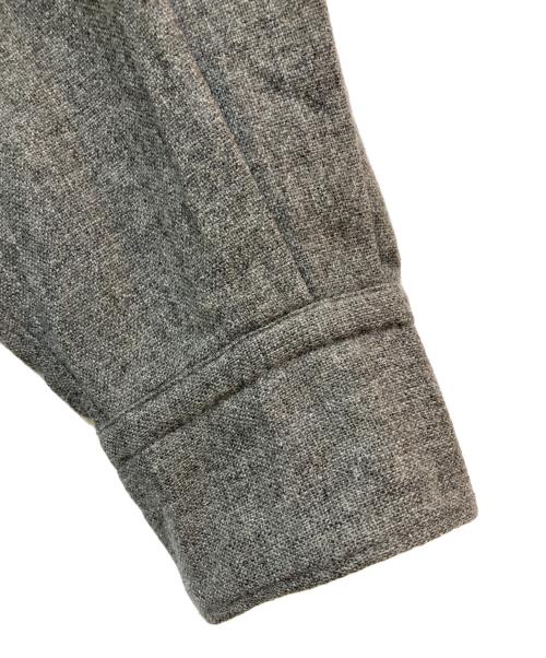 HOMME COMME des GARCONS（オム コムデギャルソン）HOMME COMME des GARCONS (オム コムデギャルソン) 80‘s ウール開襟シャツ グレー サイズ:不明(実寸をご参照下さい)の古着・服飾アイテム