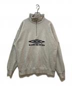 UMBRO×FREAK'S STOREアンブロ×フリークスストア）の古着「ハーフジップスウェット　1023394400004」｜グレー