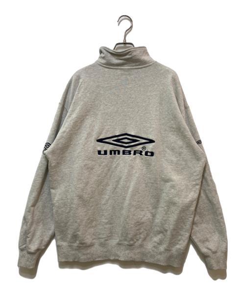UMBRO（アンブロ）UMBRO (アンブロ) FREAK'S STORE (フリークストア) ハーフジップスウェット　1023394400004 グレー サイズ:Mの古着・服飾アイテム