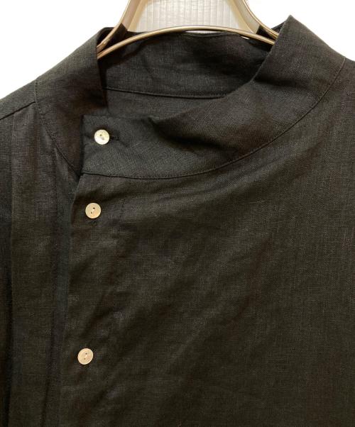 08MAB（ゼロハチマブ）08MAB (ゼロハチマブ) リネンシャツワンピース ブラック サイズ:Fの古着・服飾アイテム