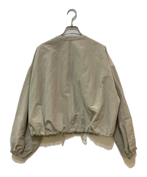 Noble（ノーブル）Noble (ノーブル) ネン ダンガリーワッシャー クルーネック ブルゾン　22011240501020 ベージュ サイズ:不明(実寸をご参照下さい)の古着・服飾アイテム