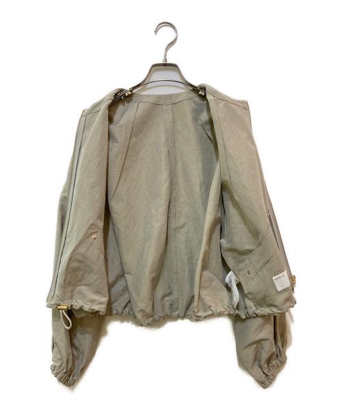 Noble（ノーブル）Noble (ノーブル) ネン ダンガリーワッシャー クルーネック ブルゾン　22011240501020 ベージュ サイズ:不明(実寸をご参照下さい)の古着・服飾アイテム