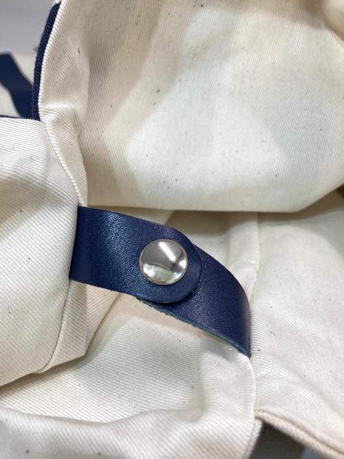 weakend（ウィークエンド）weakend (ウィークエンド) ストライプリボンバッグ　NP2201N ベージュ×ネイビー 未使用品の古着・服飾アイテム