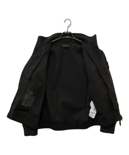 STONE ISLAND（ストーンアイランド）STONE ISLAND (ストーンアイランド) GHOST PIECE Alcantara Bomber Jacket　K1S154100027S00F2 ブラック サイズ:Mの古着・服飾アイテム