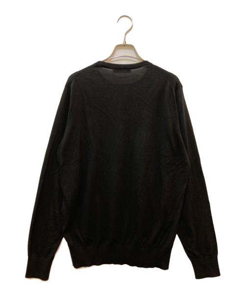 Cruciani（クルチアーニ）Cruciani (クルチアーニ) コットンニット　JU1190 ブラック サイズ:48の古着・服飾アイテム
