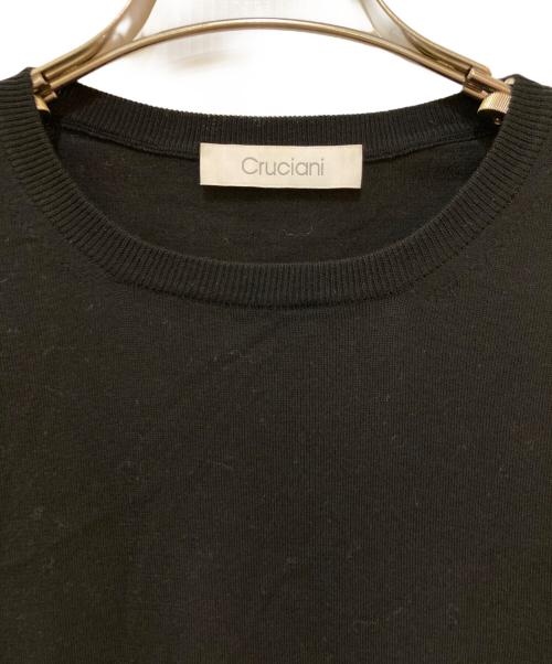 Cruciani（クルチアーニ）Cruciani (クルチアーニ) コットンニット　JU1190 ブラック サイズ:48の古着・服飾アイテム