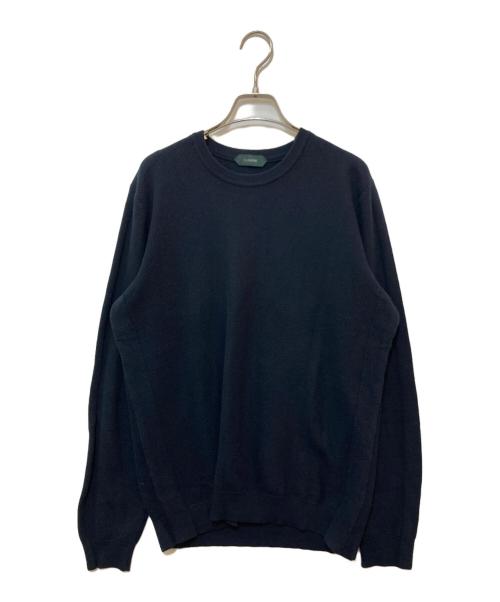 Zanone（ザノーネ）Zanone (ザノーネ) ワッフルニット ネイビー サイズ:48の古着・服飾アイテム