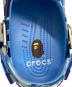 中古・古着 crocs (クロックス) A BATHING APE (ア ベイシング エイプ) CLASSIC CLOG ブルー サイズ:24 未使用品：20000円