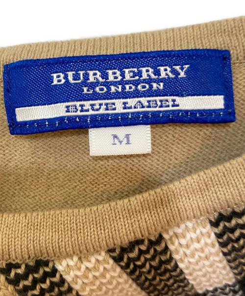 BURBERRY BLUE LABEL（バーバリー ブルー レーベル）BURBERRY BLUE LABEL (バーバリーロンドンブルーレーベル) ノバチェックノースリーブニット ベージュ サイズ:Mの古着・服飾アイテム