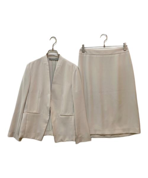 theory luxe（セオリーリュクス）theory luxe (セオリーリュクス) セットアップノーカラージャケット ベージュ サイズ:40の古着・服飾アイテム