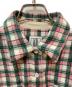 中古・古着 Ameri (アメリ) UND CHECK WOOL OVER SHIRT ピンク×グリーン サイズ:FREE：7000円
