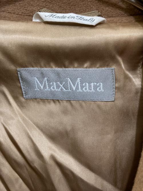 MaxMara（マックスマーラ）MaxMara (マックスマーラ) アンゴラ混コート ブラウン サイズ:42の古着・服飾アイテム
