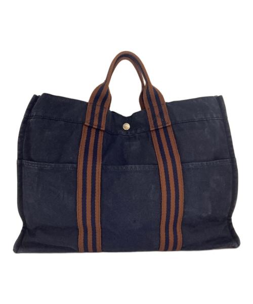 HERMES（エルメス）HERMES (エルメス) フールトゥMMトートバッグ ネイビーの古着・服飾アイテム