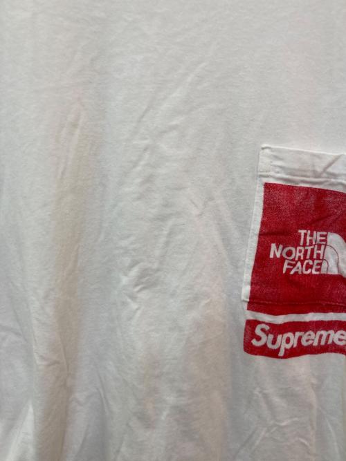 SUPREME（シュプリーム）SUPREME (シュプリーム) THE NORTH FACE (ザ ノース フェイス) Printed Pocket Tee ホワイト サイズ:Mの古着・服飾アイテム