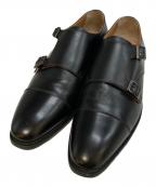 SCOTCH GRAINスコッチグレイン）の古着「ダブルモンクストラップシューズ」｜ブラック