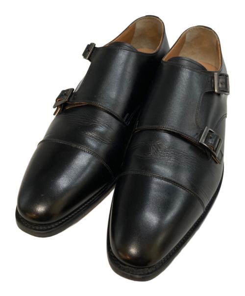 SCOTCH GRAIN（スコッチグレイン）SCOTCH GRAIN (スコッチグレイン) ダブルモンクストラップシューズ ブラック サイズ:25の古着・服飾アイテム