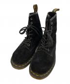 Dr.Martensドクターマーチン）の古着「スエード レザー 8ホール ブーツ」｜ブラック