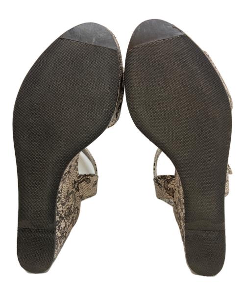 DOLCE & GABBANA（ドルチェ＆ガッバーナ）DOLCE & GABBANA (ドルチェ＆ガッバーナ) ウェッジソールサンダル グレー サイズ:サイズ表記なしの古着・服飾アイテム