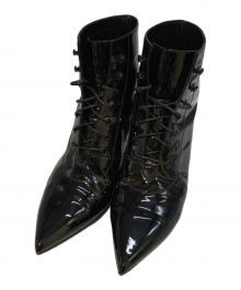 Saint Laurent Paris（サンローランパリ）の古着「レースアップブーツ」｜ブラック