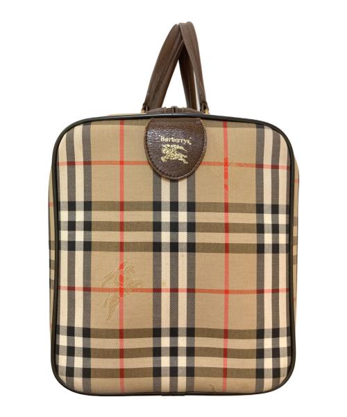 Burberry's（バーバリー）Burberry's (バーバリーズ) ノヴァチェックボストンバッグ ベージュの古着・服飾アイテム