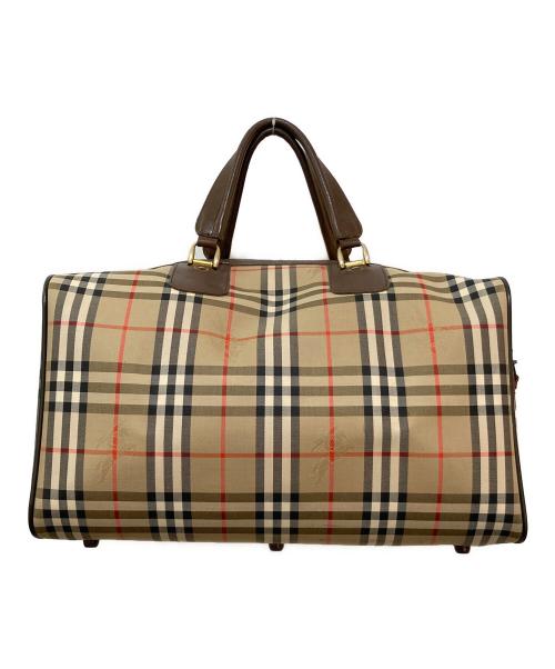 Burberry's（バーバリー）Burberry's (バーバリーズ) ノヴァチェックボストンバッグ ベージュの古着・服飾アイテム