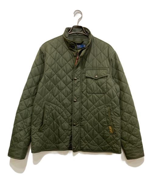 POLO RALPH LAUREN（ポロ・ラルフローレン）POLO RALPH LAUREN (ポロ・ラルフローレン) キルティングジャケット カーキ サイズ:Lの古着・服飾アイテム