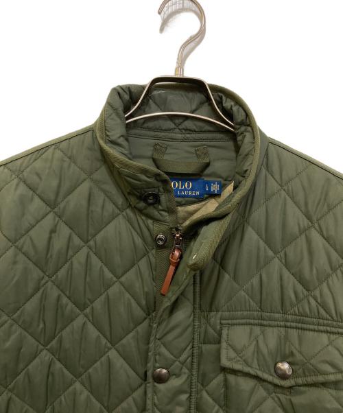 POLO RALPH LAUREN（ポロ・ラルフローレン）POLO RALPH LAUREN (ポロ・ラルフローレン) キルティングジャケット カーキ サイズ:Lの古着・服飾アイテム