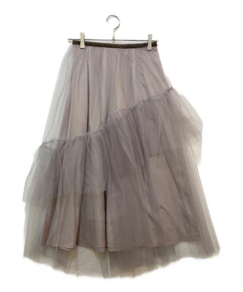 Snidel（スナイデル）Snidel (スナイデル) ポロニットセットチュールスカート　SWNO245069 グレー サイズ:1 未使用品の古着・服飾アイテム