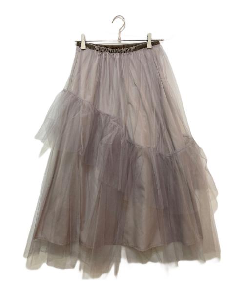 Snidel（スナイデル）Snidel (スナイデル) ポロニットセットチュールスカート　SWNO245069 グレー サイズ:1 未使用品の古着・服飾アイテム