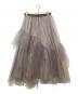 中古・古着 Snidel (スナイデル) ポロニットセットチュールスカート　SWNO245069 グレー サイズ:1 未使用品：9000円