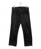 EVISUエヴィス）の古着「Lot.2000 ペイントブラックデニムパンツ」｜ブラック