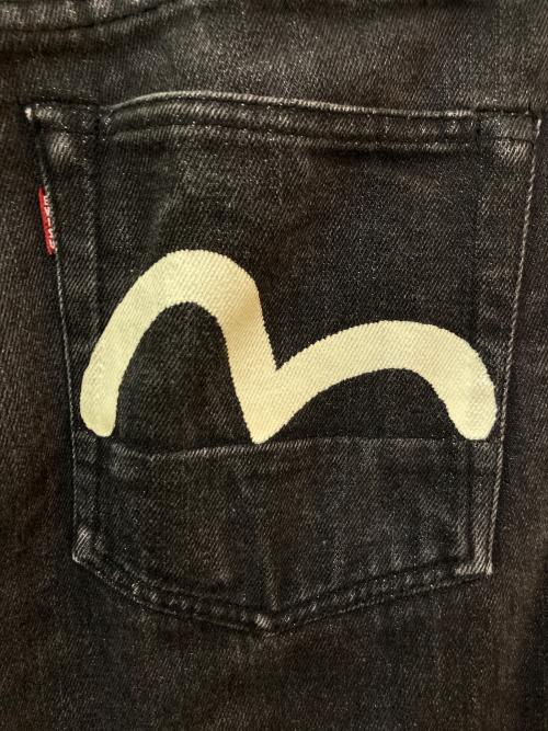 EVISU（エヴィス）EVISU (エヴィス) Lot.2000 ペイントブラックデニムパンツ ブラック サイズ:31の古着・服飾アイテム